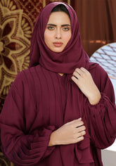 Hijabi.Pk Maroon Summit ABAYA - Signature
